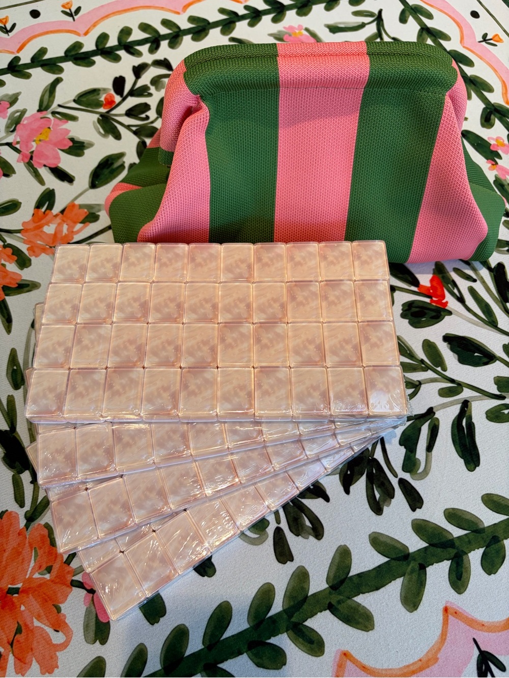 Pearl 🤍 Backed 🀄️ Mahjong Tiles & Tile Bag 🌸